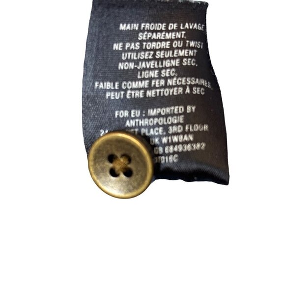 Holding Horses Anthropologie Denim Utility Coat Women L Light Blue Hooded - Picture 8 of 9